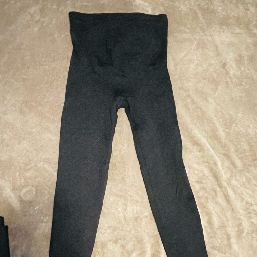 Blanqi belly support maternity leggings black